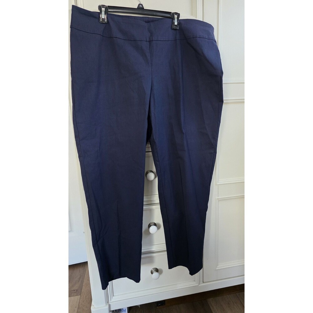 Valerie Stevens Plus Size 22W Blue Fashion Pant Style VP83HSWA4 New w Tags